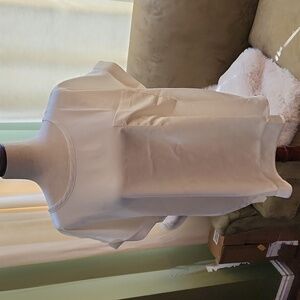 NWT Ann Taylor Loft Cream S/S Silky Blouse-Size XL​​​​​​​​